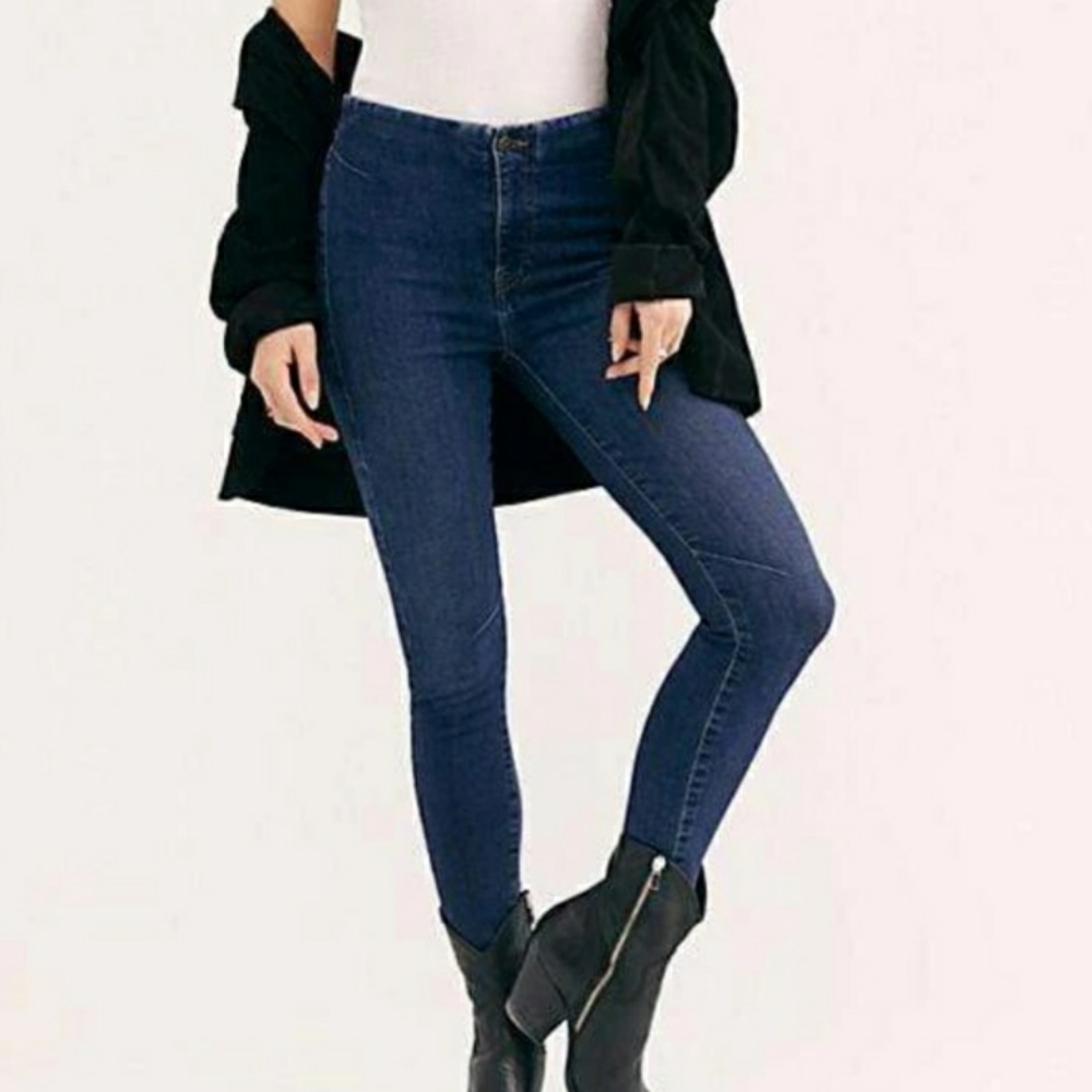 Free People Miles Away Skinny Jeans